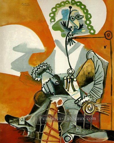 Mousquetaire e la pipe 1968 cubisme Pablo Picasso Peintures à l'huile